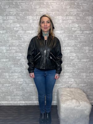 MAURITIUS LEATHER BOMBER JACKET