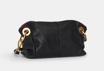 HAMMITT DANIEL CROSSBODY CLUTCH SML BLK BG-R-ZIP