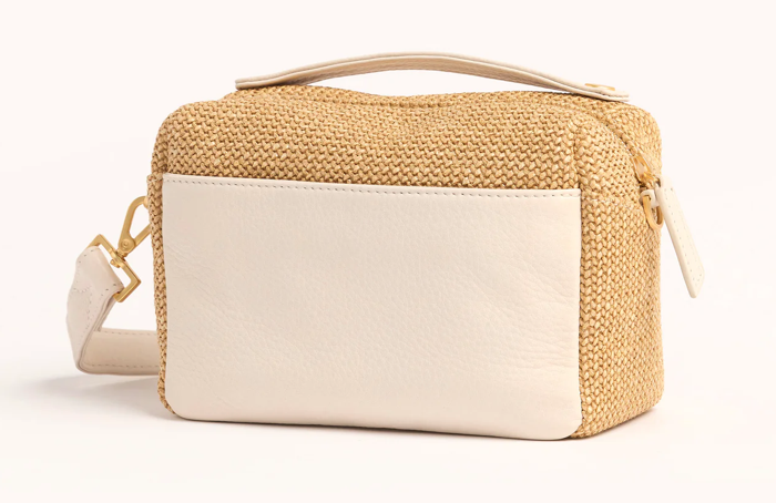 HAMMITT EVAN CROSSBODY SML CALLA WHITE LILY RAFIA