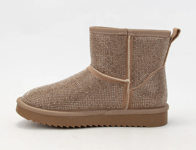 CCOCCI PRESLEY TAUPE SPARKLE BOOTIE