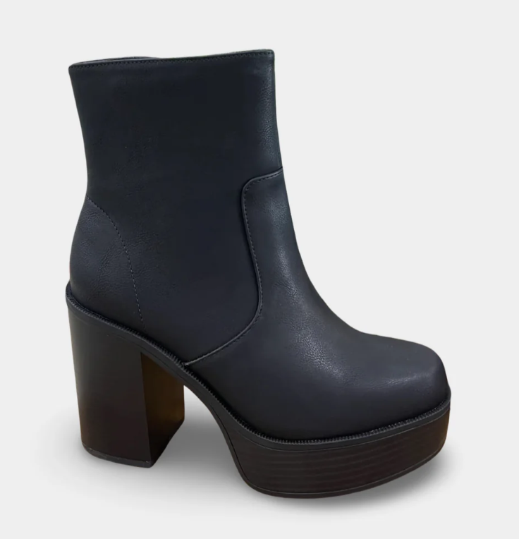 SODA KEDGE BLK BOOTIE