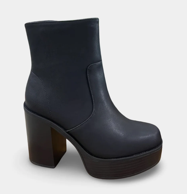 SODA KEDGE BLK BOOTIE