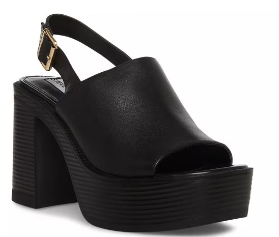 SM BUFFET BLK PLATFORM SLING BACK