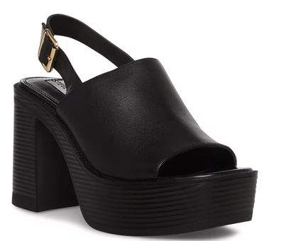 SM BUFFET BLK PLATFORM SLING BACK