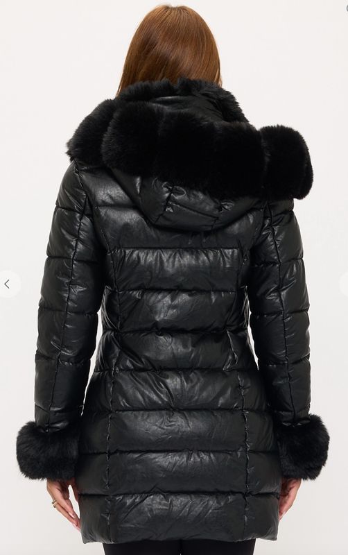 LA COALITION LUXE PUFFER W/REMOVABLE FUR