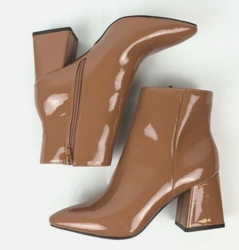 BAMBOO HARPER  PATENT BOOTIE