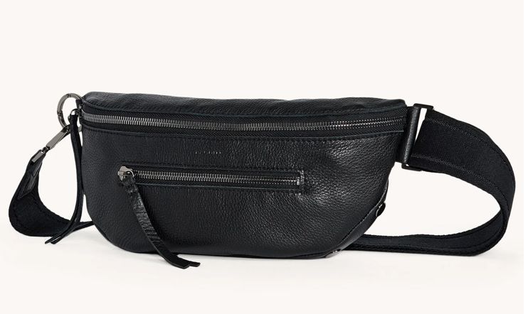 HAMMITT CHARLES CROSSBODY MED BLK BG R ZIP