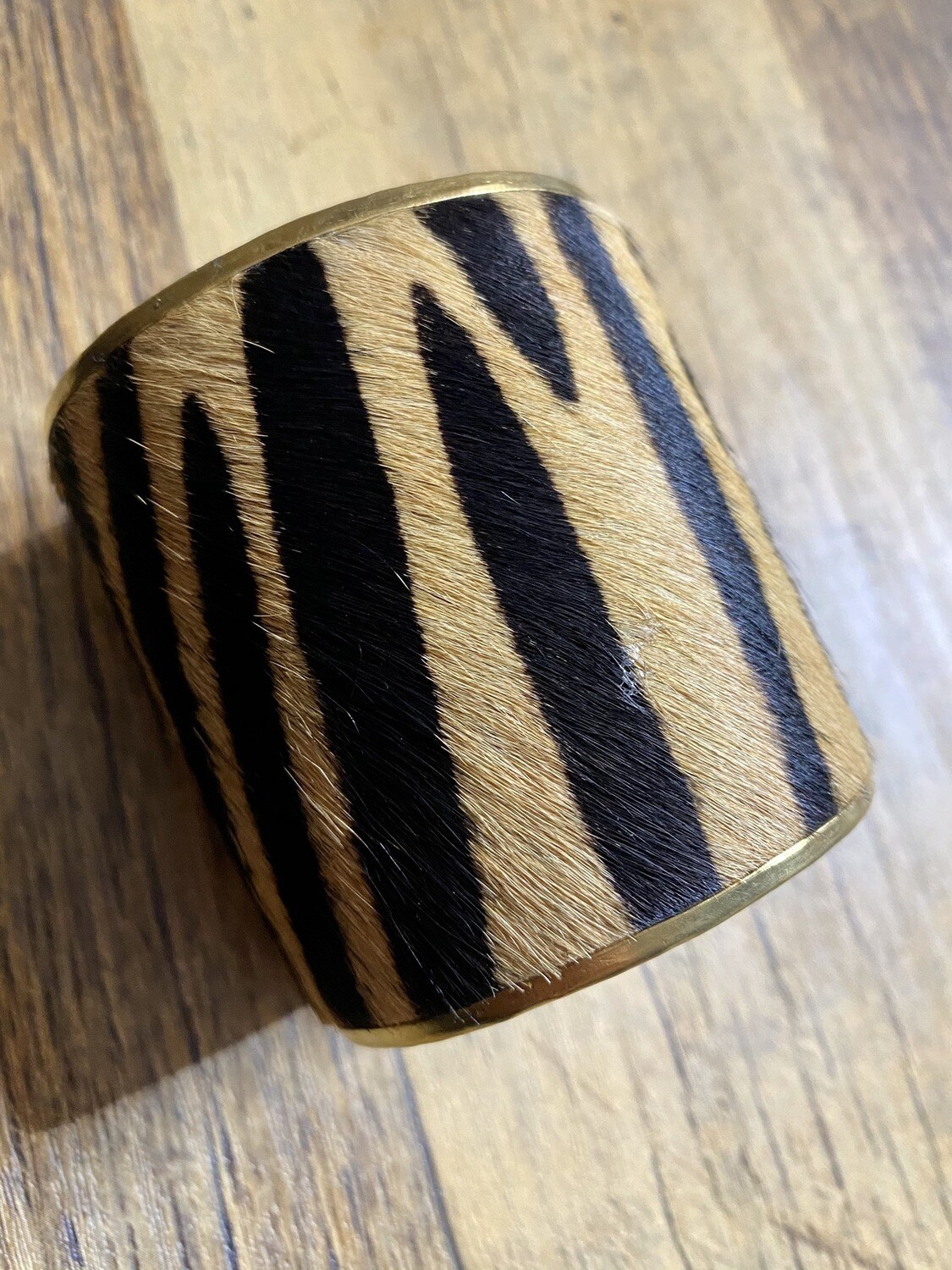 Zebra Print Large Cuff