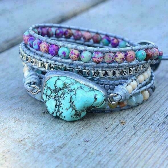 Healing Turquoise Protection Wrap Bracelet