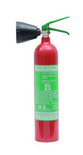 ESTINTORE PORTATILE A CO2 DA 2 KG AMAGNETICO