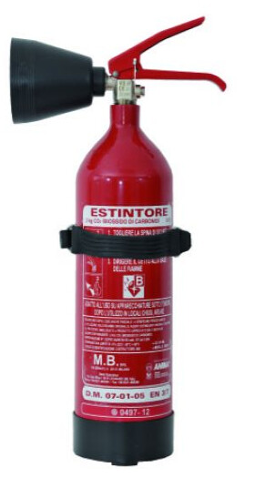 ESTINTORE PORTATILE A CO2 DA 2 KG MED