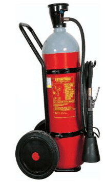 ESTINTORE CARRELLATO A CO2 DA 27 KG