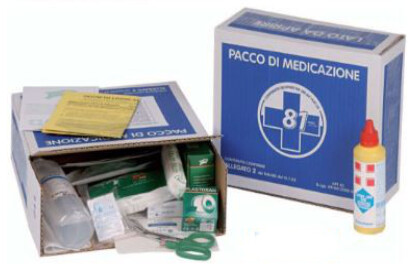PACCO REINTEGRO PER ARMADIETTI E VALIGETTE ALL.2 BASE - PDM 090 conforme al D.M. 388/2003 e D.L. 81/2008