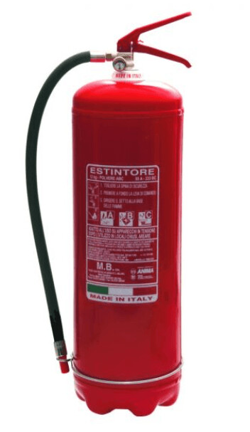 ESTINTORE PORTATILE A POLVERE DA 12 KG