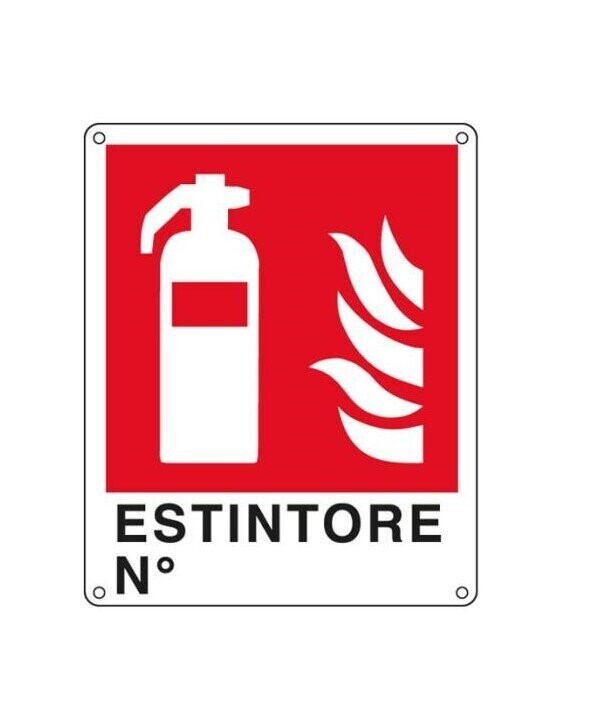 CARTELLO ESTINTORE N.