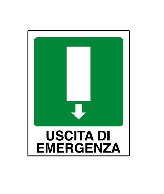CARTELLO USCITA DI EMERGENZA