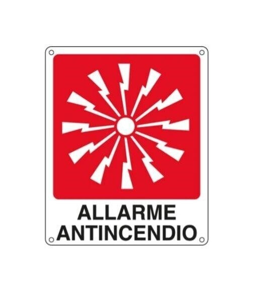 CARTELLO ALLARME ANTINCENDIO