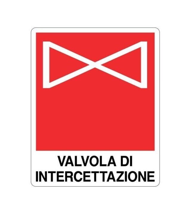 CARTELLO VALVOLA DI INTERCETTAZIONE