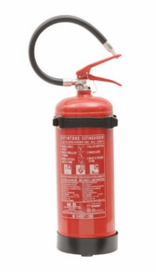 ESTINTORE PORTATILE A POLVERE DA 6 KG MED