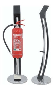 PIANTANA PORTA ESTINTORE LINEA K5 cromata