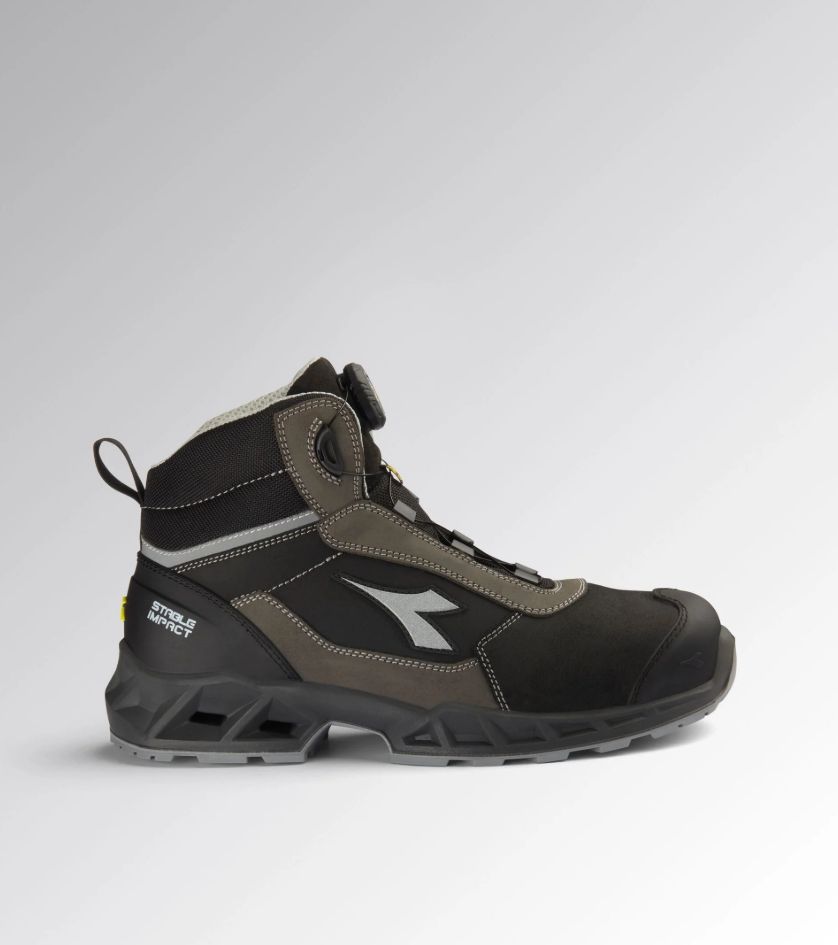 SHARK STABLE IMPACT LEATHER QUICK MID S3S FO SR SC ESD colore black / shadow