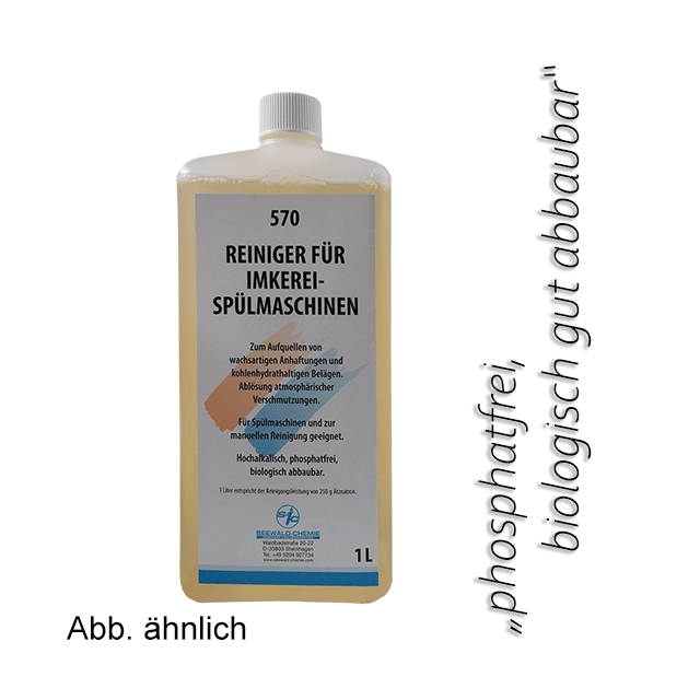 Reiniger für Imkereispülmaschinen, Karton (=6 x 1 Ltr.-Flaschen) Reiniger für Imkereispülmaschinen, Karton (=6 x 1 Ltr.-Flaschen)