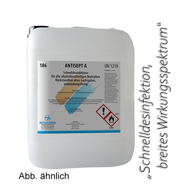 Antisept A - Schnelldesinfektion, 5Ltr.-Kanister Antisept A - Schnelldesinfektion, 5Ltr.-Kanister