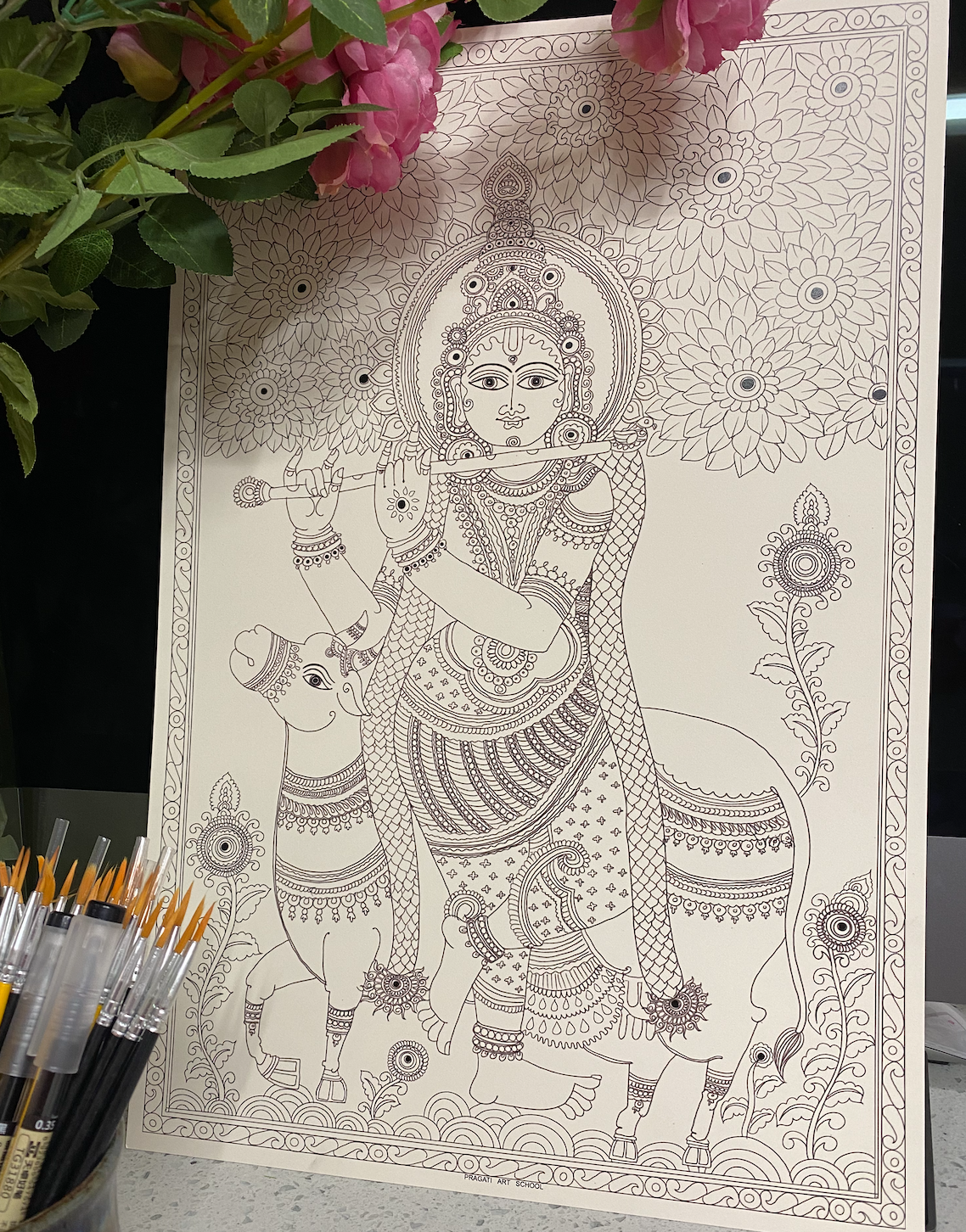 Kalamkari &quot;Krishna&quot; DIY Kit