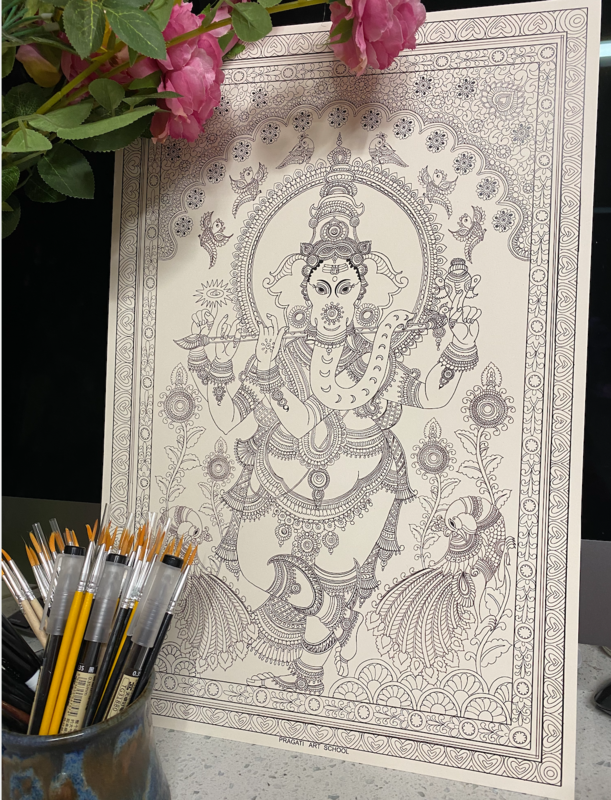 Kalamkari &quot;Ganesha&quot; DIY Kit