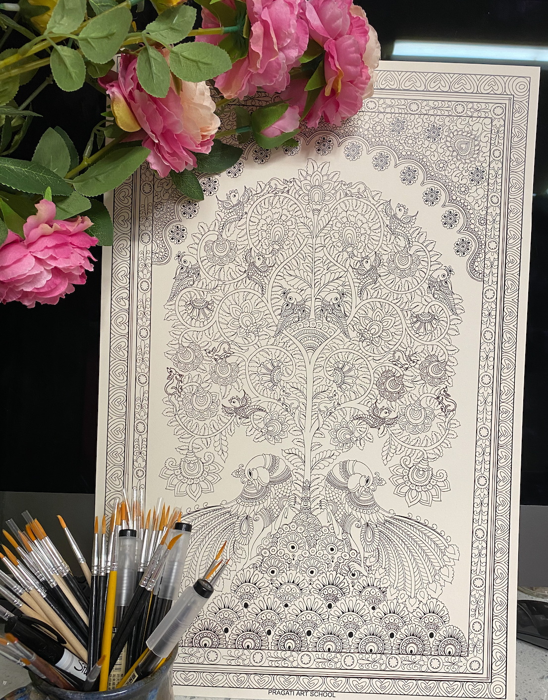 Kalamkari &quot;Tree of Life&quot;DIY Kit
