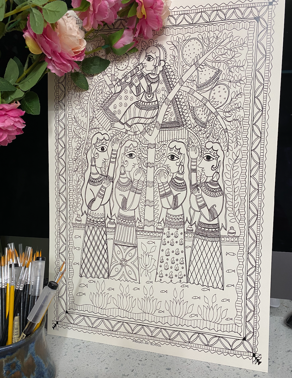 Madhubani &quot;Raas-Leela&quot; DIY Kit