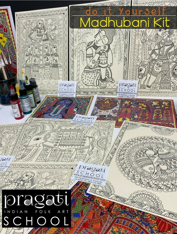 Madhubani (Set of 5)