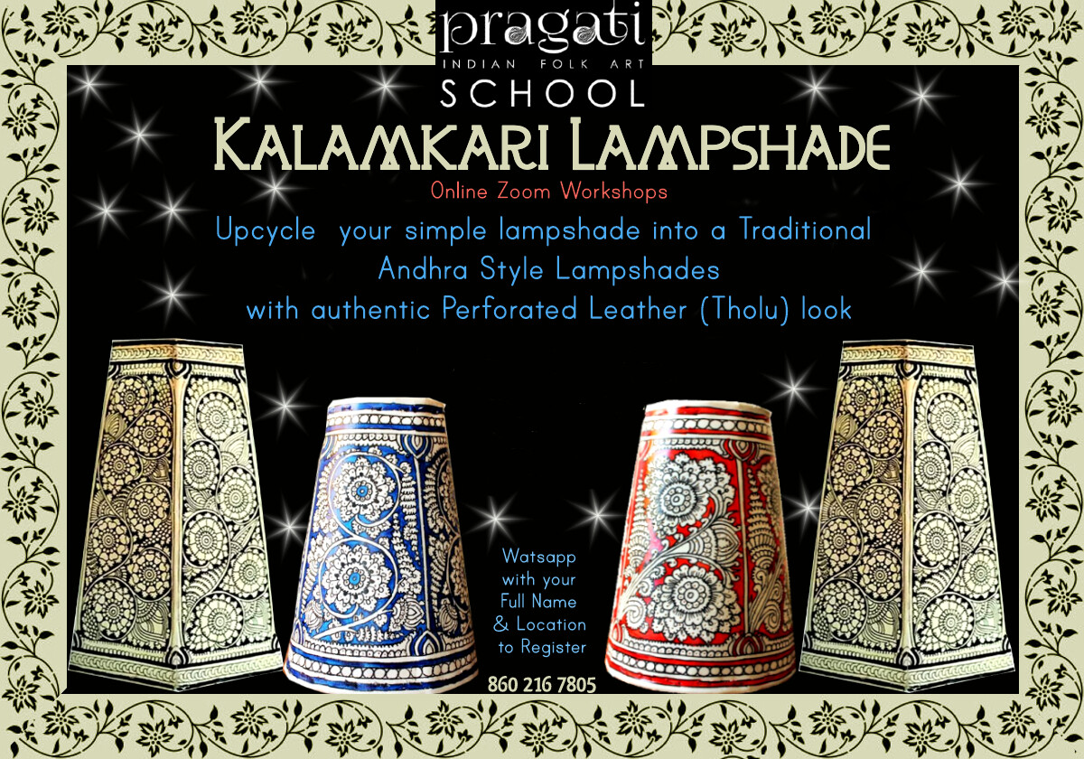 Kalamkari lampshade