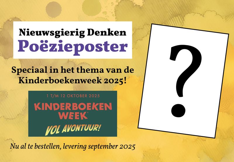 Kinderboekenweek 2025 Poster met Gedicht - Vol avontuur! Kinderboekenweek 2025 Poster met Gedicht - Vol avontuur!