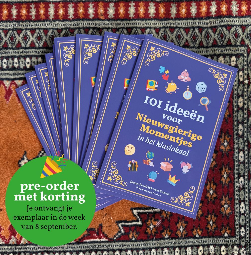 101 ideeën voor Nieuwsgierige Momentjes tijdens je les (gedrukt, pre-order)