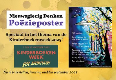 Kinderboekenweek 2025 A2 Poster met Gedicht - Vol avontuur!