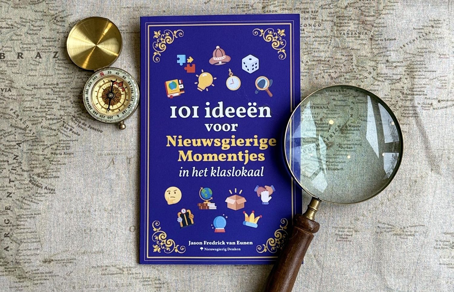 Onderwijs boek: 101 ideeën voor Nieuwsgierige Momentjes tijdens je les (gedrukt)