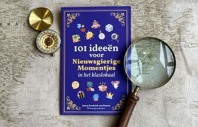 Onderwijs boek: 101 ideeën voor Nieuwsgierige Momentjes tijdens je les (gedrukt)