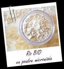Poudre de riz micronisée