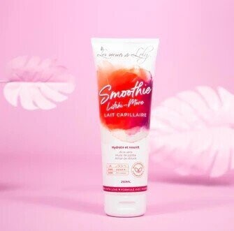 Smoothie Litchi-mûre 200ml-lait capillaire- les secrets de Loly