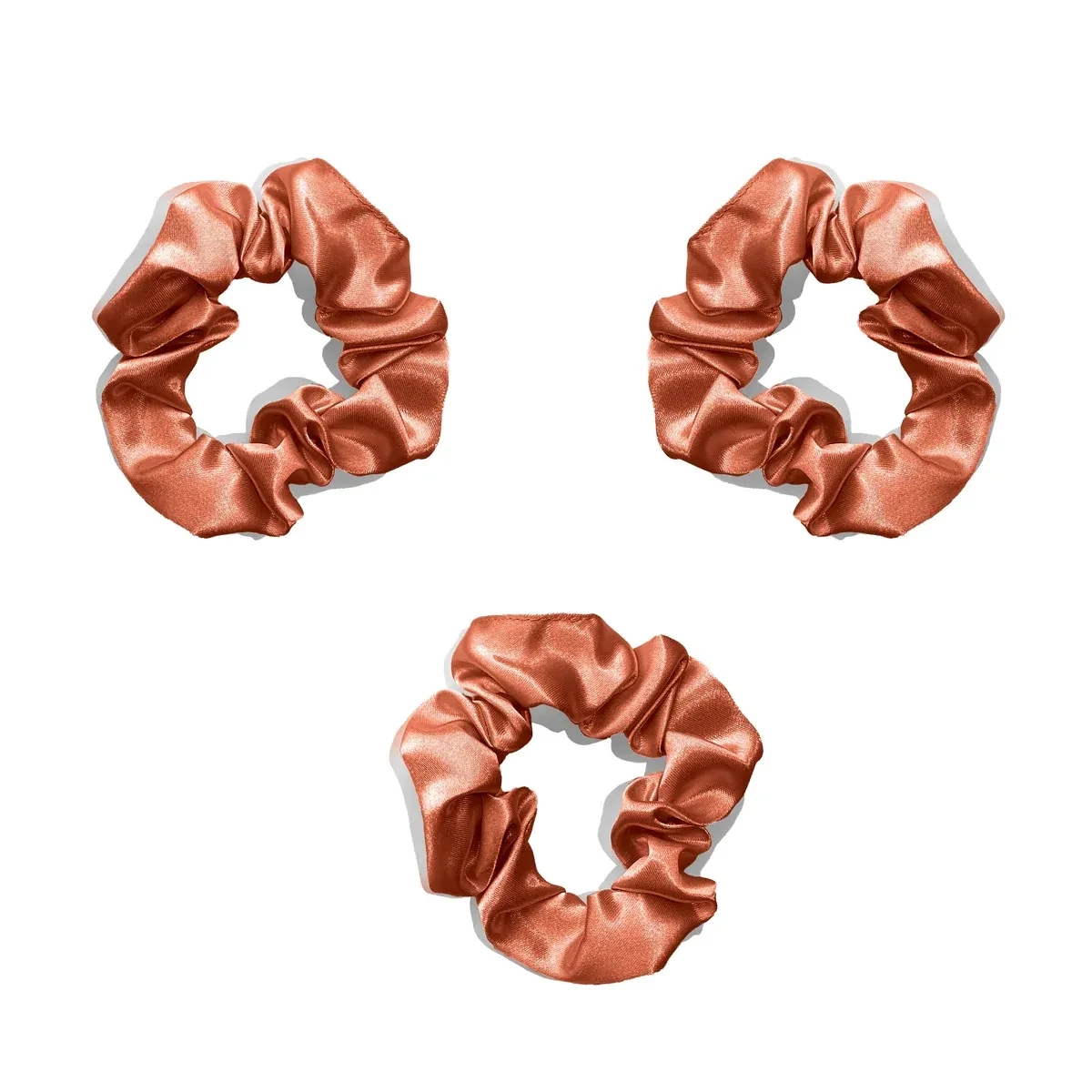 Chouchou satin, Couleur: Marron