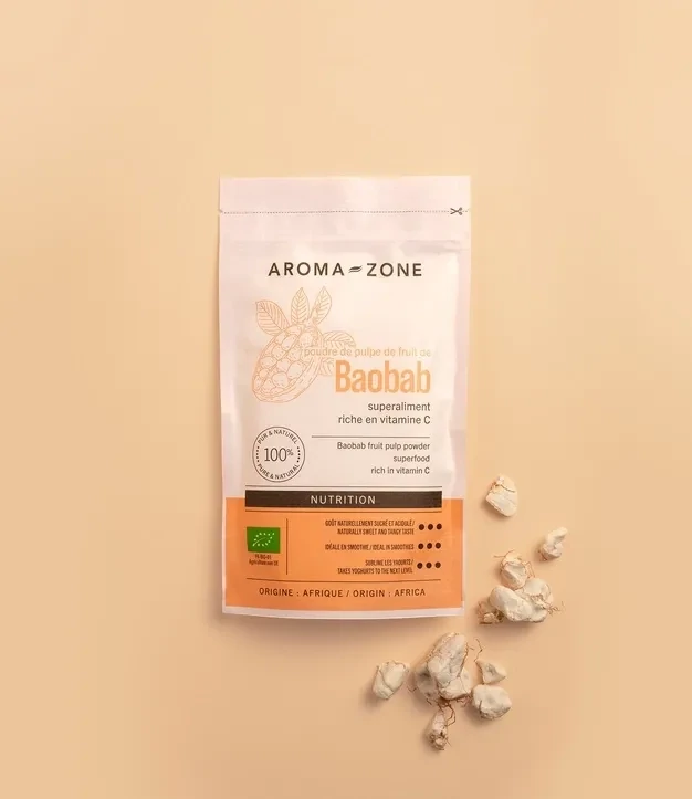Poudre de Pulpe de fruit de Baobab BIO - Superaliment