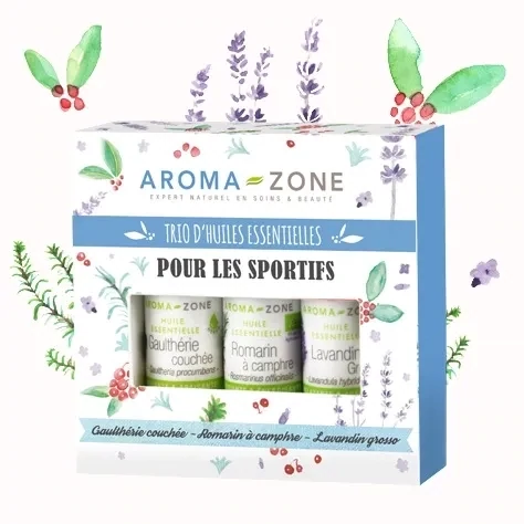 Coffret trio d'huiles essentielles "Pour les sportifs"