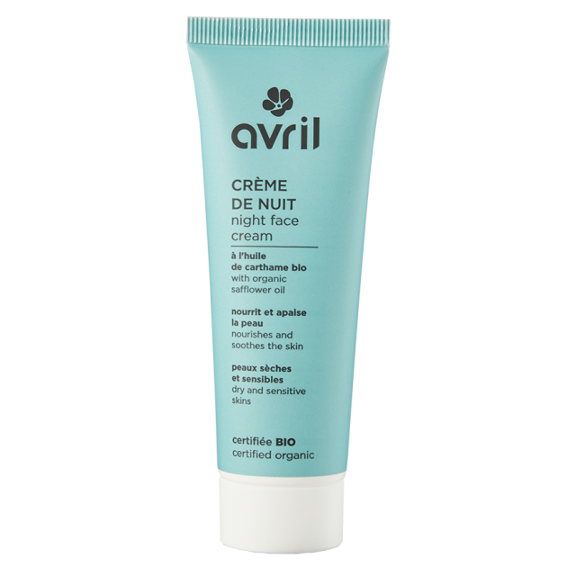 Crème nuit peaux sèches et sensibles 50ml Avril