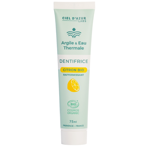 Dentifrice argile et eau thermale citron 75ml