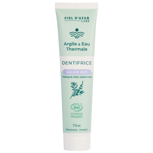 Dentifrice argile et eau thermale sauge 75ml