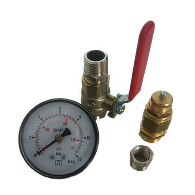 KIT VALVOLA SICUREZZA E MANOMETRO