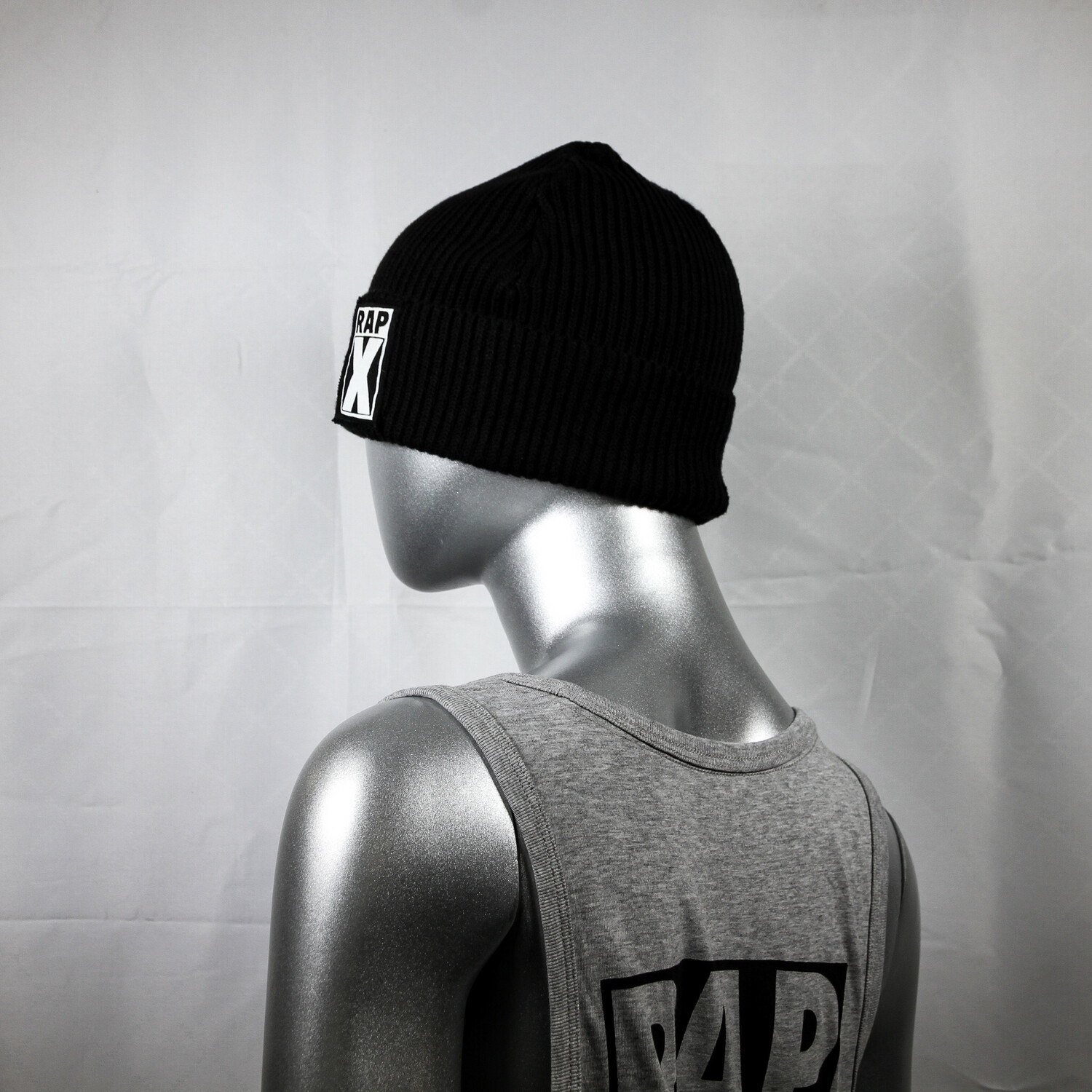 RAPX FISHERMAN RIB BEANIE black / white