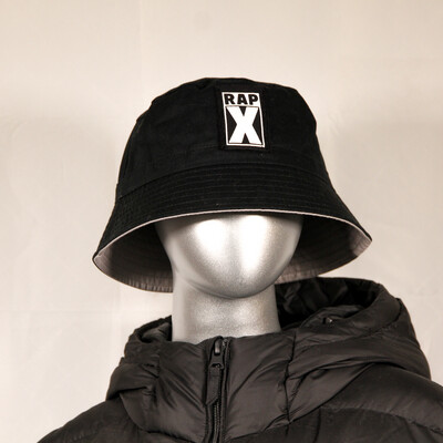 RAPX BUCKET HAT black / black white