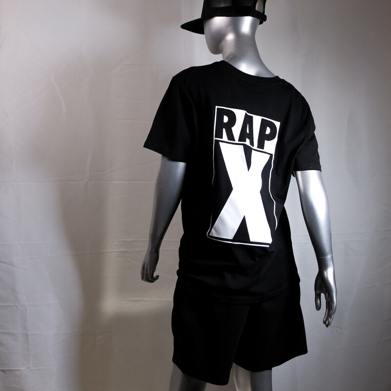 RAPX backside LOGO T black / white